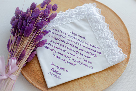 Batista personalizata simplu pentru mama miresei