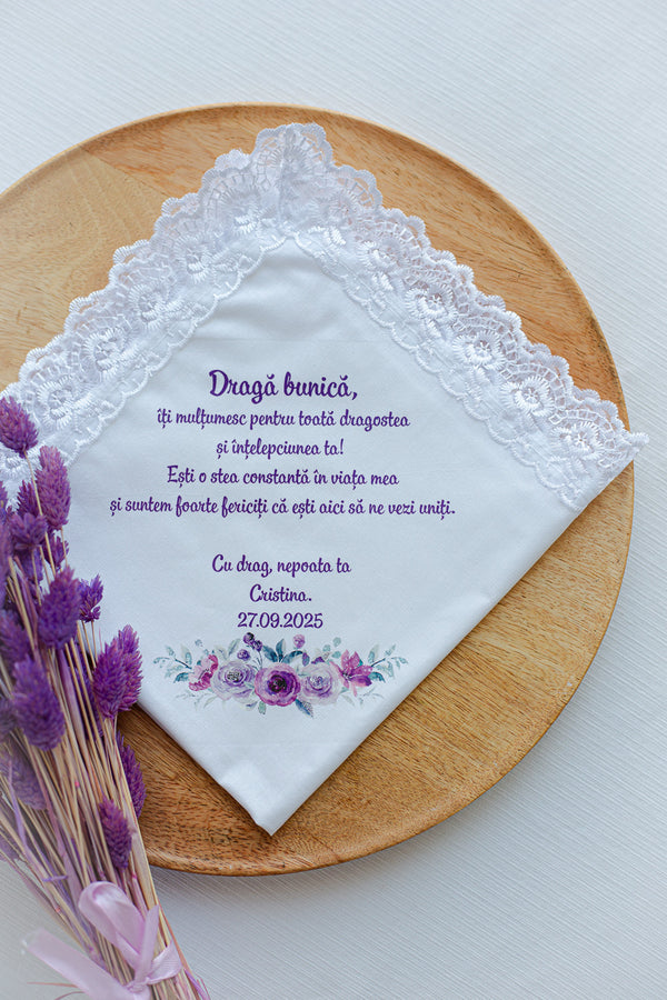 Batista personalizata simplu pentru bunica