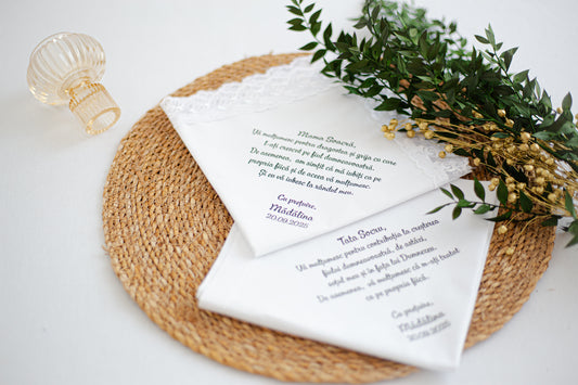 Set batiste personalizate pentru socrii miresei