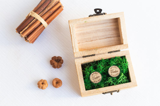 Butoni camasa personalizati "Wood"