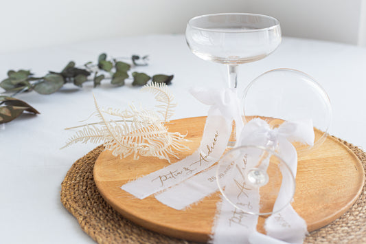 Set pahare/cupe de sampanie personalizate