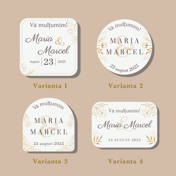 Etichete pentru marturii 3 - minim 100 buc.