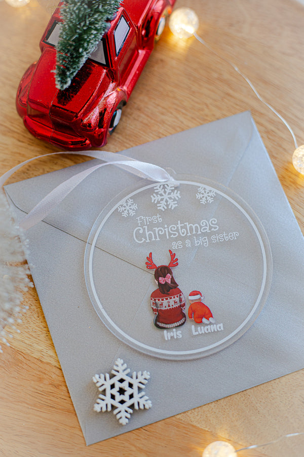 Glob personalizat din plexiglas "Big Sister/Brother"