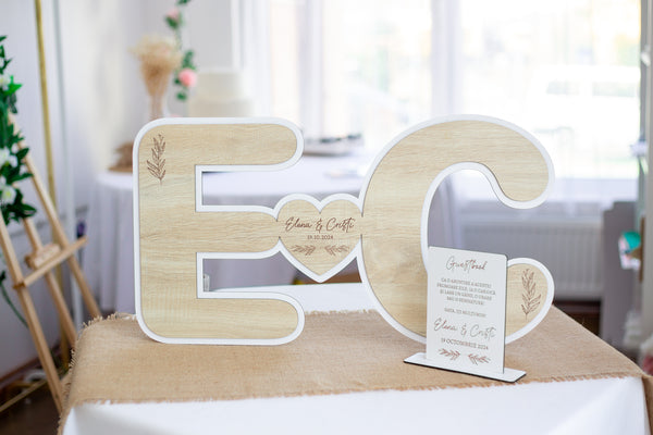 Guestbook personalizat "Initiale"