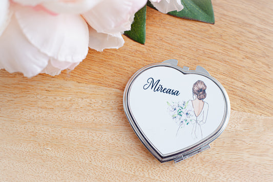 Oglindă personalizată „Mireasa”, handmade