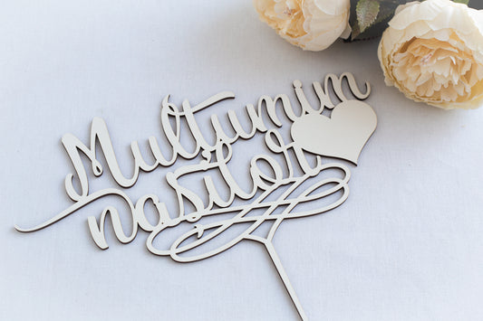 Cake topper "Multumiri"