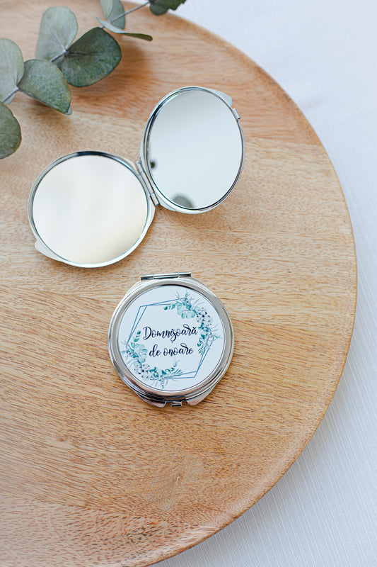 Oglinda personalizata "Domnisoara de onoare" - Eucalypt