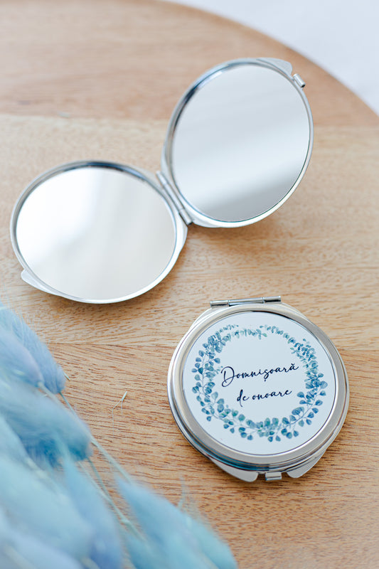 Oglinda personalizata "Domnisoara de onoare" - Eucalypt