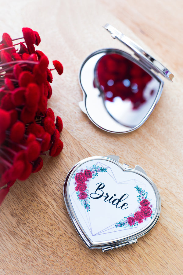 Oglinda personalizata "Bride" - Red
