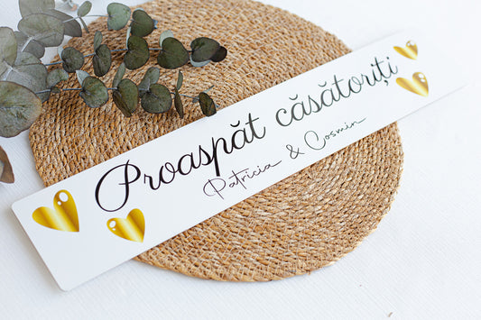 Set placute pentru masina personalizate "Miri & Nasi"