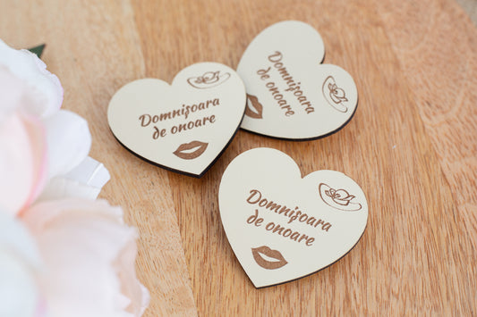 Insigna personalizata "Bridesmaid"