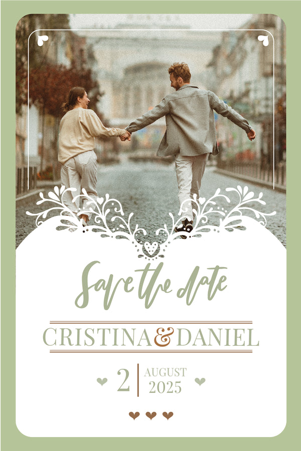 Invitatii digitale Save the date "Poza voastra"