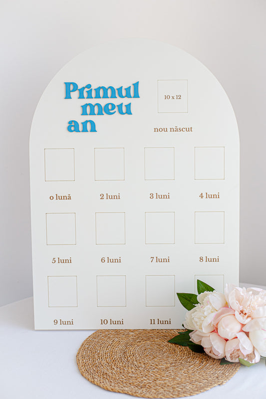Panou personalizat 70x50 cm "Primul meu an"