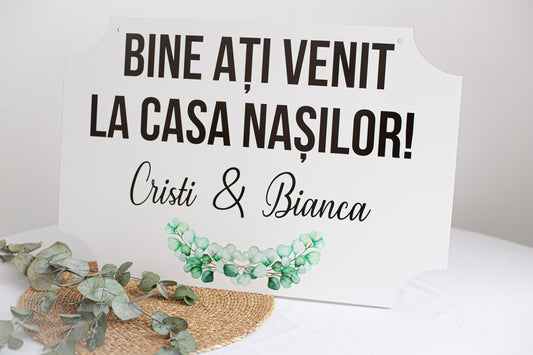 Placuta personalizata printata 60x40 cm "La nasi"