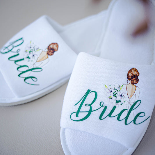 Papuci personalizati "Bride"