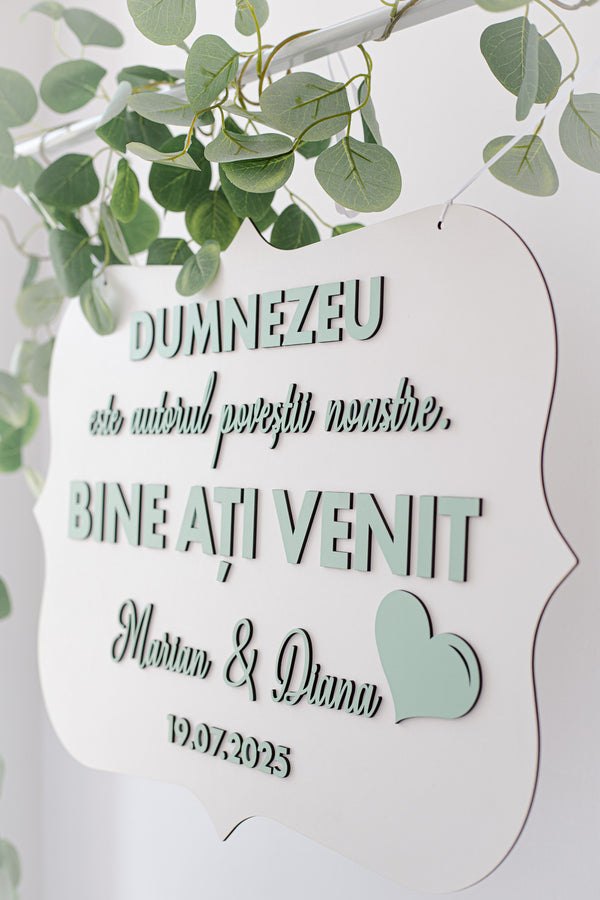 Placuta personalizata 60x40 cm "Autorul povestii"