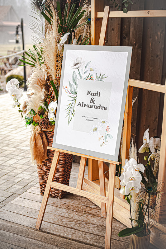 Placuta personalizata 70x50 cm "Floral Simplicity"