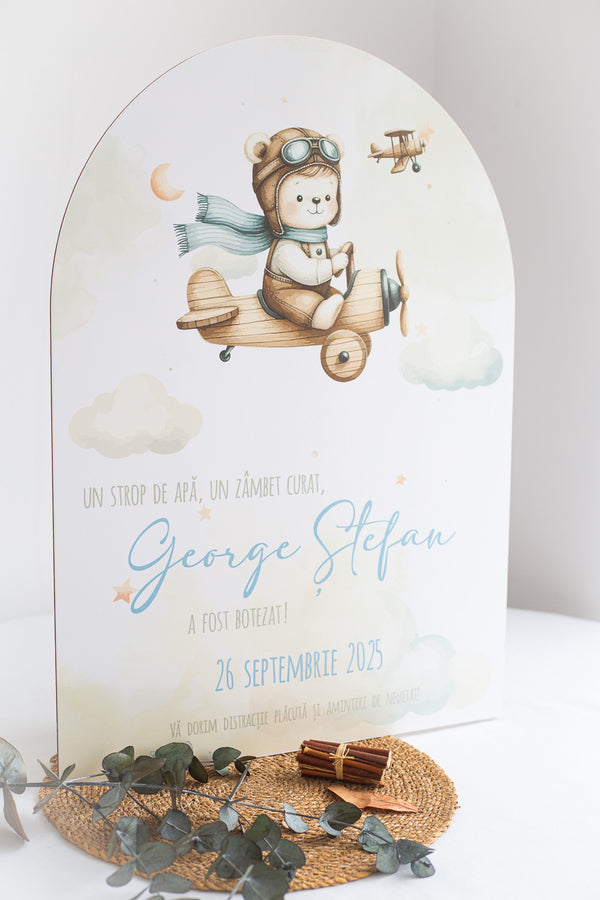 Placuta personalizata 70x50 cm "Our little one"