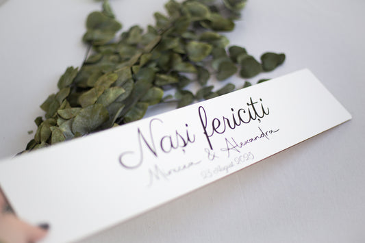 Placuta personalizata pentru masina "Nasi fericiti"