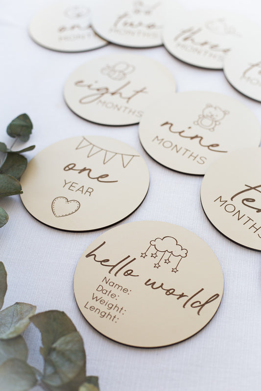 Placute milestones gravate