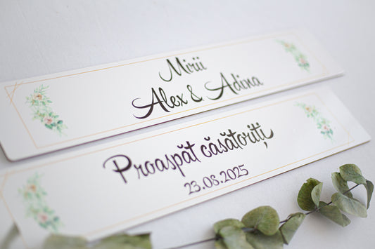 Set placute pentru masina personalizate "Miri"