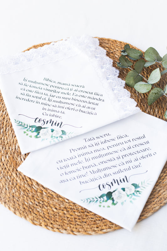 Set batiste personalizate pentru socrii mirelui