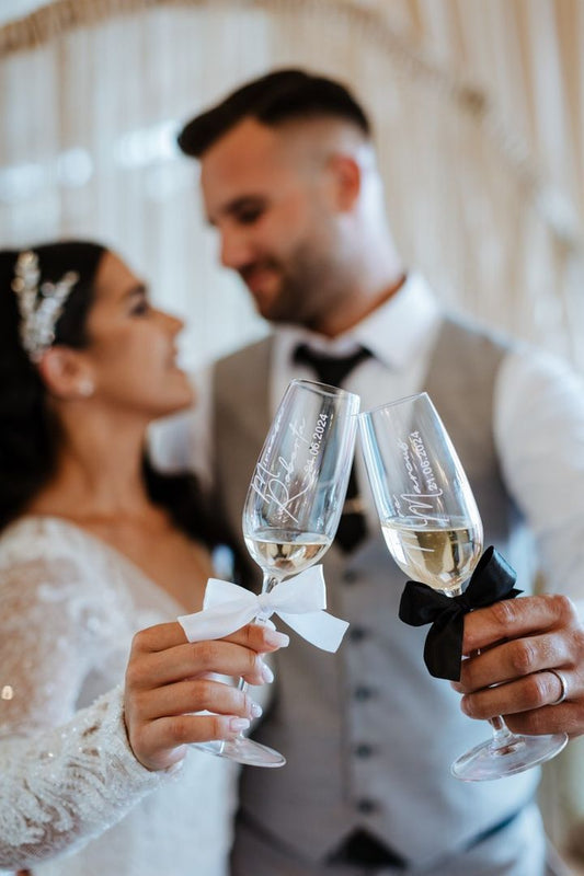 Set pahare de sampanie personalizate "Miri"