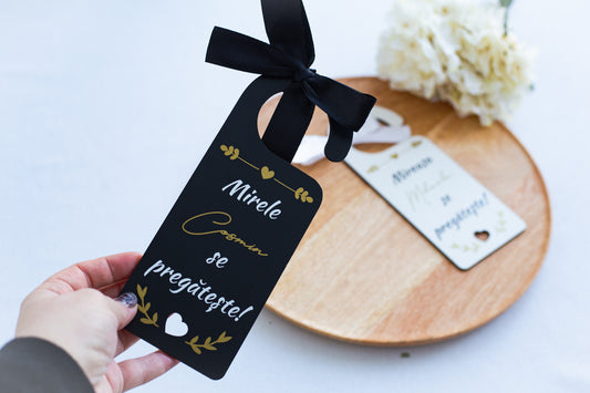 Set semne de usa personalizate cu nume