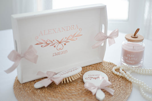 Tavita de gatit personalizata mireasa "Vinil"