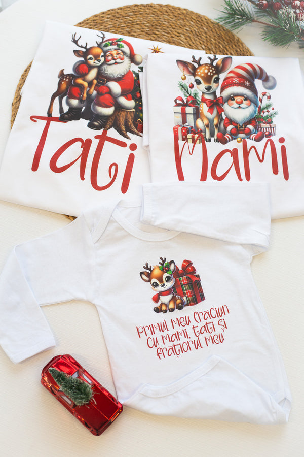 Set tricouri și body bebe "Christmas"