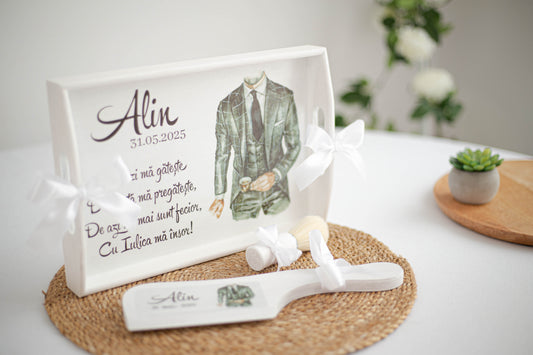 Tavita de gatit personalizata mire "Last touch"