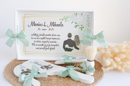 Tavita de gatit personalizata pentru cuplu "Together"