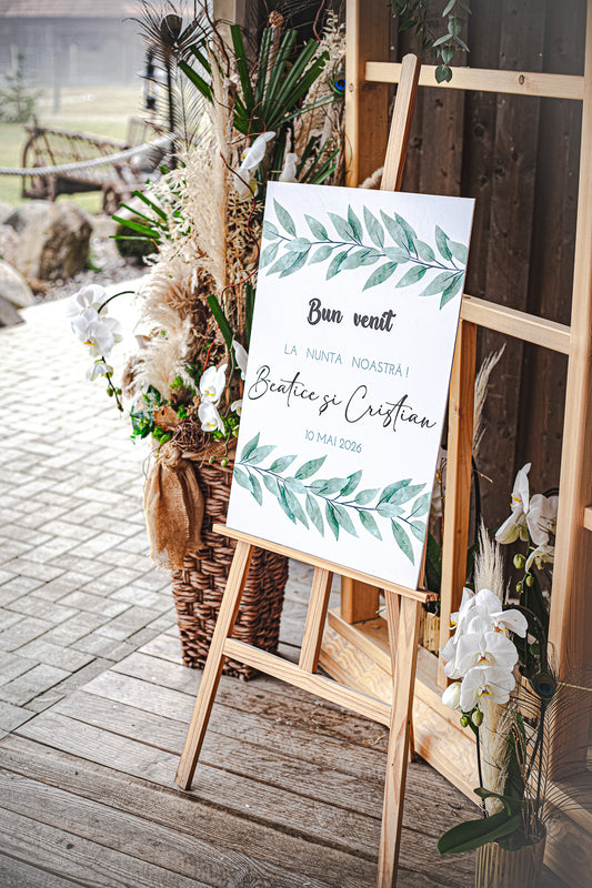 Placuta personalizata 70x50 cm "Eucalyptus"