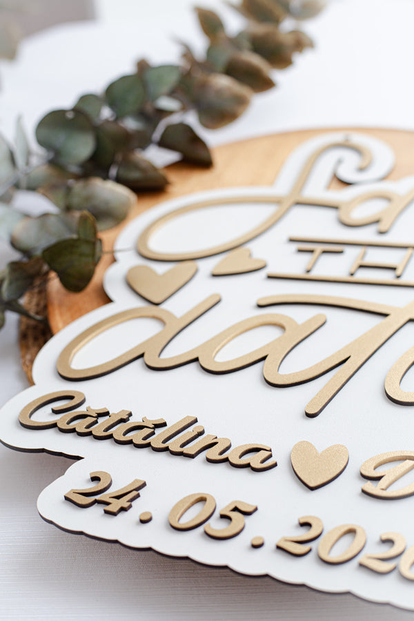 Placuta Save the date "Data nuntii si nume"