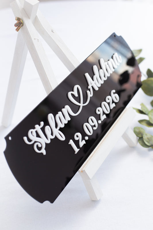 Placuta Save the date "Plexiglas"