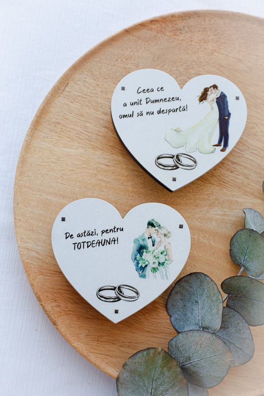 Cutie de verighete personalizata "Heart of Love"