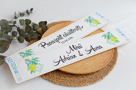 Set placute pentru masina personalizate "Amalfi"