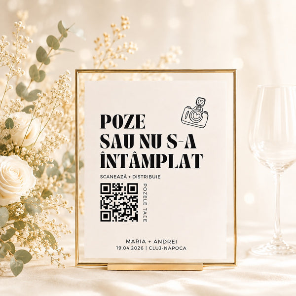 Guestbook digital nuntă — pachet Premium